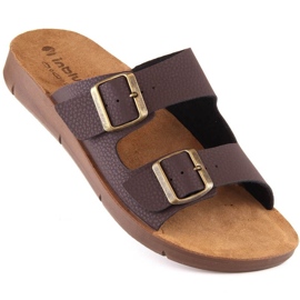 Pohodlné pantofle Inblu M CM000028-043 hnědý 1