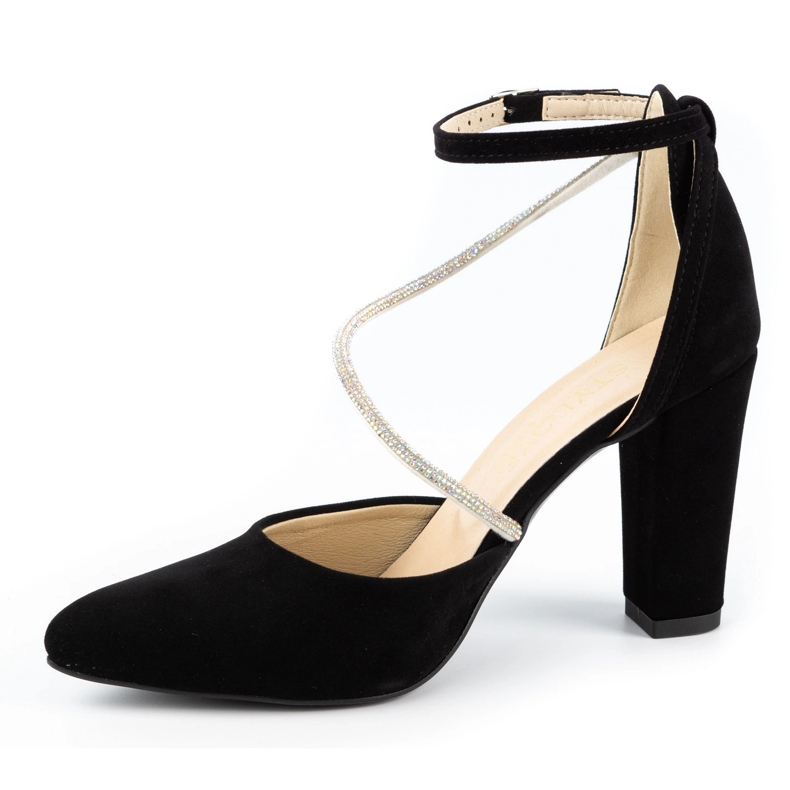 Ivbut Dámské lodičky na postu Polish 859IV black černá 1