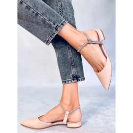 BM Balerínky Durie Nude s otevřeným podpatkem béžový 2 BM Balerínky Durie Nude s otevřeným podpatkem béžový 2