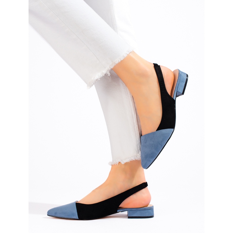 Dámské lodičky na otevřeném podpatku Shelovet černá 1