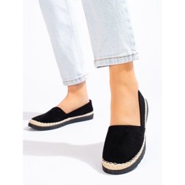 W. Potocki Dámské černé semišové slip-on tenisky značky Potocki černý 1