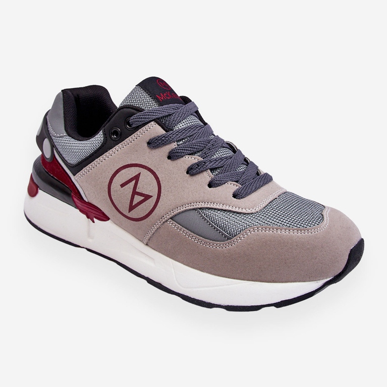 Mckeylor Pánská šněrovací sportovní obuv šedá a černá Stephen 1