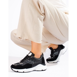 Černé dámské tenisky Shelovet se silnou podrážkou černá 1