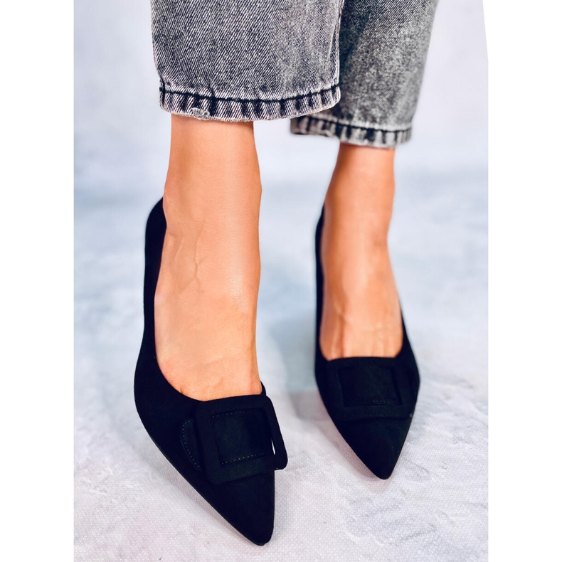 Lodičky na jehlovém podpatku Fiona Black černá 1