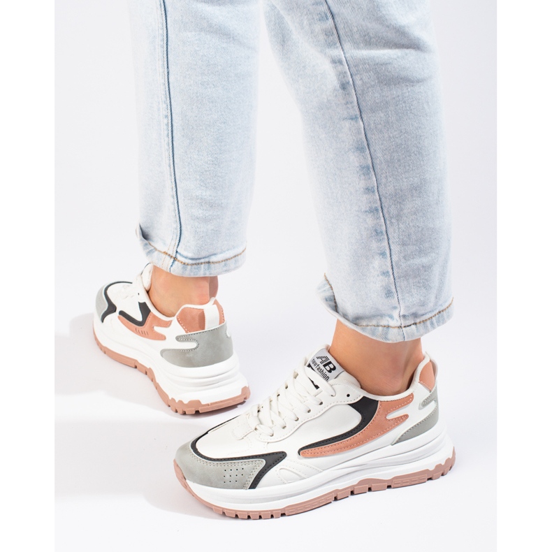 Dámské tenisky na silné podrážce Shelovet bílé bílý 2