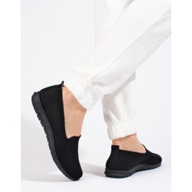 W. Potocki Dámské slip on textilní Potocki černý 2