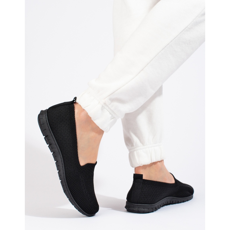 W. Potocki Dámské slip on textilní Potocki černý 2