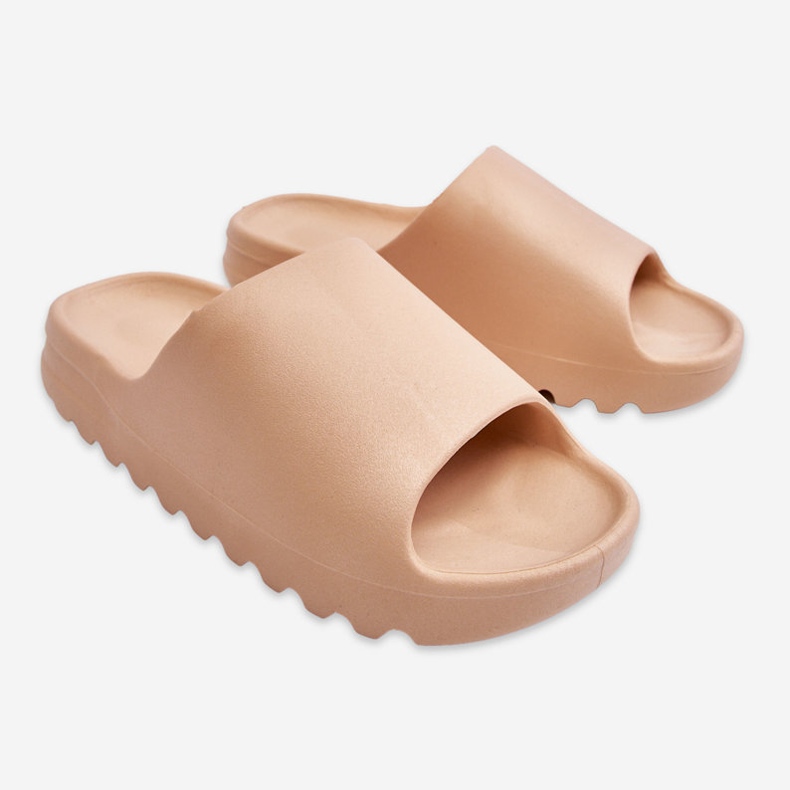 PS1 Módní pantofle na platformě Béžová Estella béžový 1