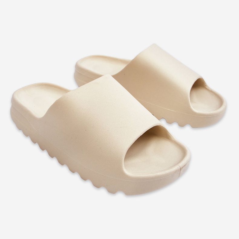 PS1 Módní pantofle na platformě světle béžové Estella béžový 1