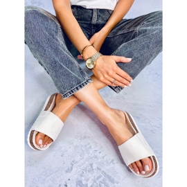 Dámské korkové pantofle Stoner Beige béžový 2