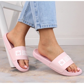 Dámské růžové bazénové pantofle Big Star FF274A201 růžový 1