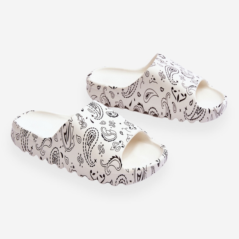 PS1 Módní dámské pantofle na masivní platformě White Lorette bílý 1