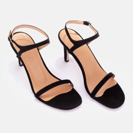 Marco Shoes Sandály na vysokém podpatku černý 1