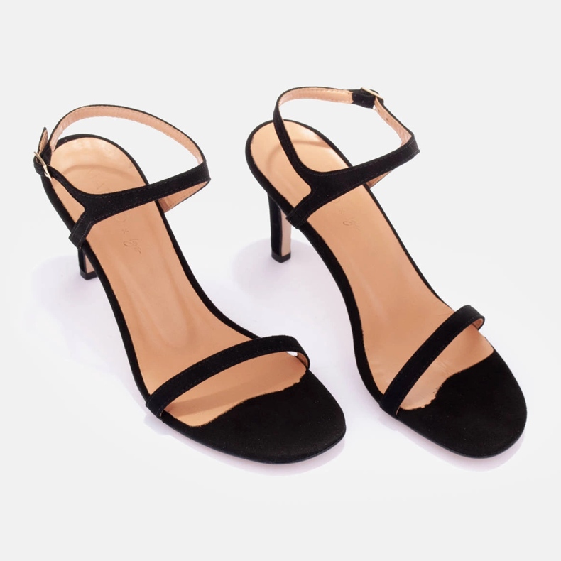 Marco Shoes Sandály na vysokém podpatku černý 1