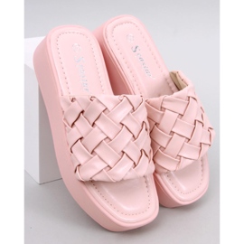 Sandály na klínku Inaba Pink růžový 1
