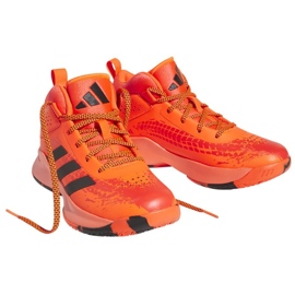 Basketbalové boty adidas Cross Em Up 5 K Wide Jr HQ8494 pomeranče a červené oranžový 2