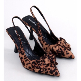PA1 Lodičky na otevřeném podpatku od Shirley Leopard hnědý 5