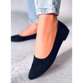 Seastar Balerínky s koženou vsadkou Keys Black černá 2