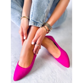 Seastar Balerínky z kůže Keys Fuchsia růžový 3