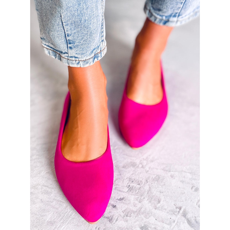 Seastar Balerínky z kůže Keys Fuchsia růžový 1