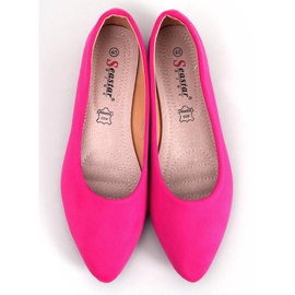 Seastar Balerínky z kůže Keys Fuchsia růžový 2