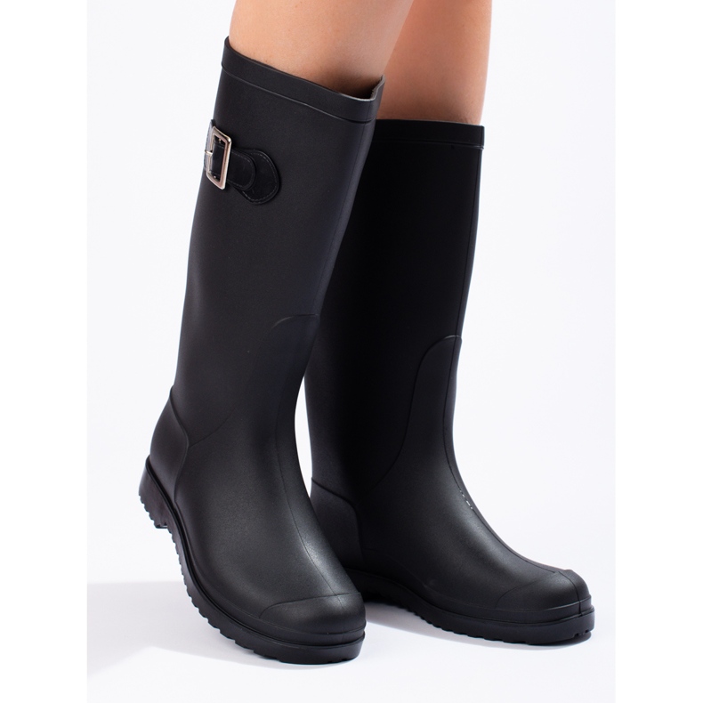 SHELOVET Matt Galoshes se sponou černá 2