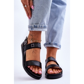 Dámské ploché sandály Big Star LL274938 Černá 1