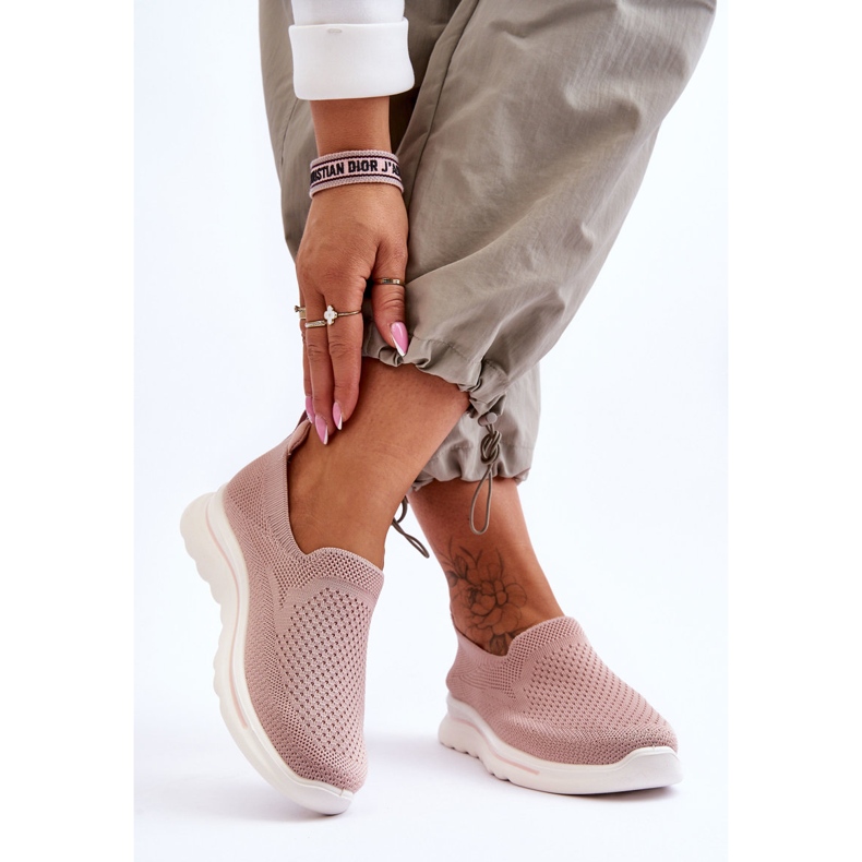 Dámské nazouvací textilní tenisky Adiora růžové růžový 2