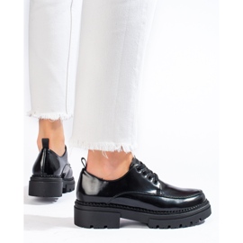 La.Fi Stylové boty na šněrování černý 2