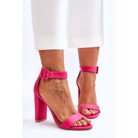 FB2 Georgina Růžové Sandály Na Podpatcích růžový 1