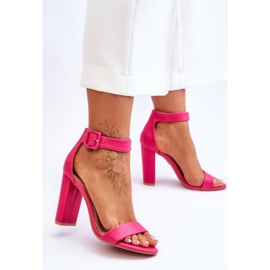 FB2 Georgina Růžové Sandály Na Podpatcích růžový 2