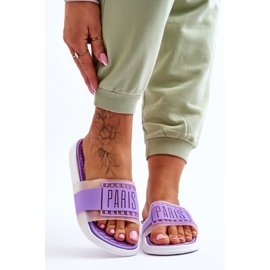 Dámské sportovní pantofle Purple Sunrise fialová 1