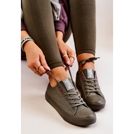 Nízké tenisky Big Star JJ274004 Khaki zelená 1
