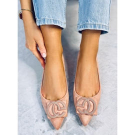 BM Balerínky mandlově růžový nos FM3107A růžový 2