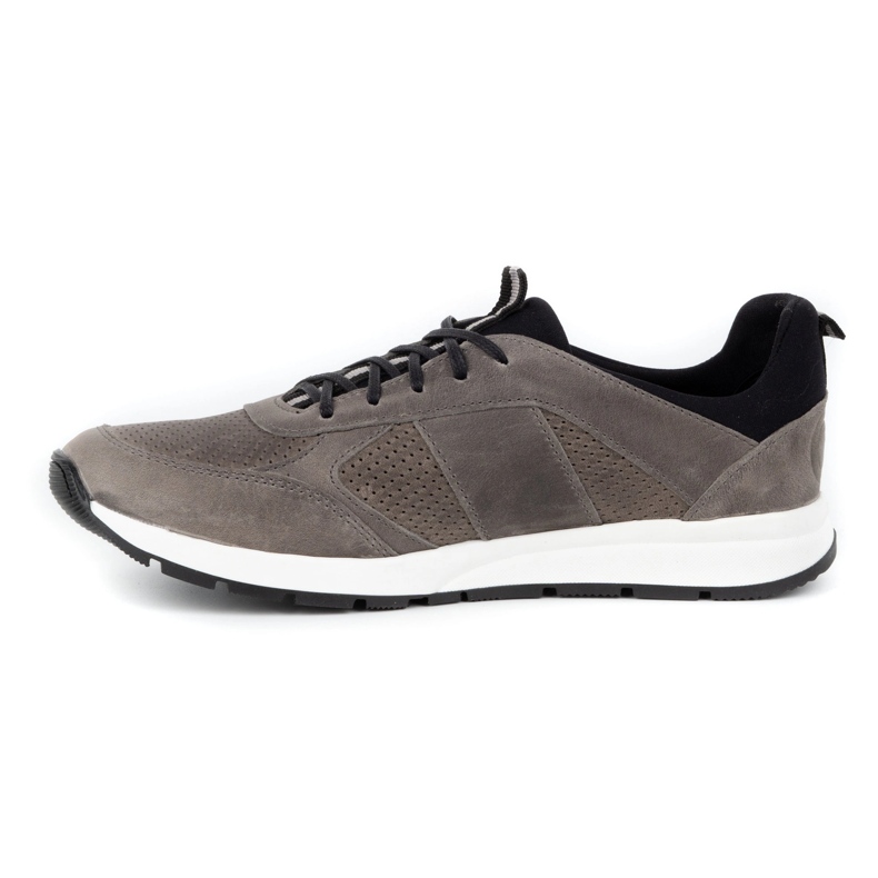 Polbut Pánská kožená obuv pro volný čas 2111P šedá 1