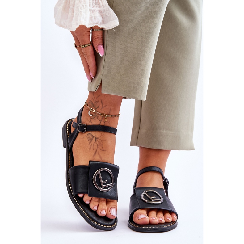 Dámské klasické sandály S.Barski KV-2775-45 Black černá 1