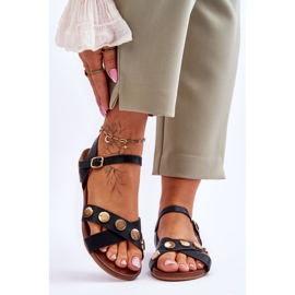 Ploché sandály S.Barski KV-5541-35 Černé černý 1