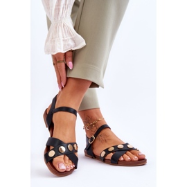 Ploché sandály S.Barski KV-5541-35 Černé černá 2