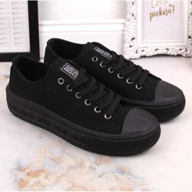 Dámské tenisky na platformě černé Big Star LL274A176 černý 2