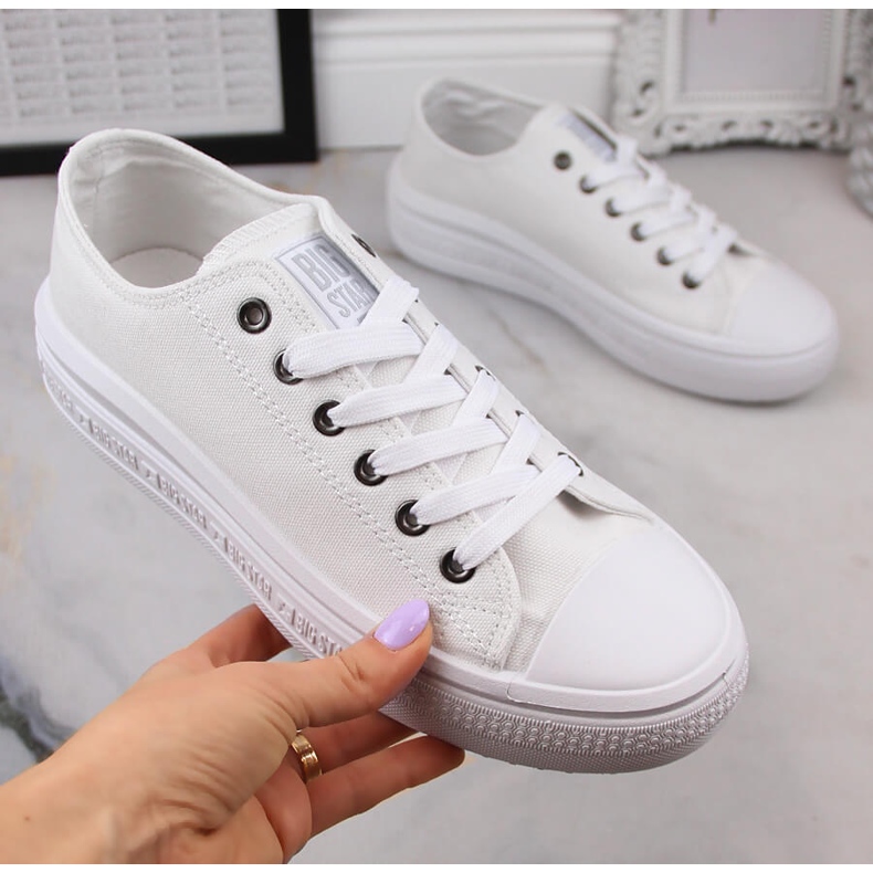 Dámské tenisky na platformě bílé Big Star LL274A177 bílý 2