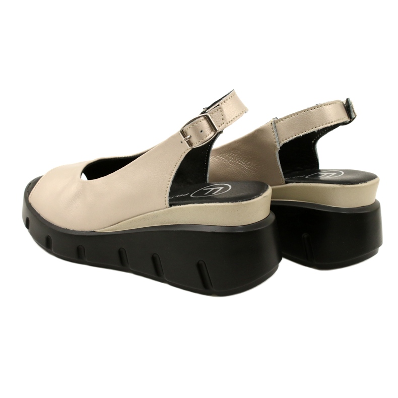 Sandály na klínku Gold Filippo DS3595/23 GO zlatý 5