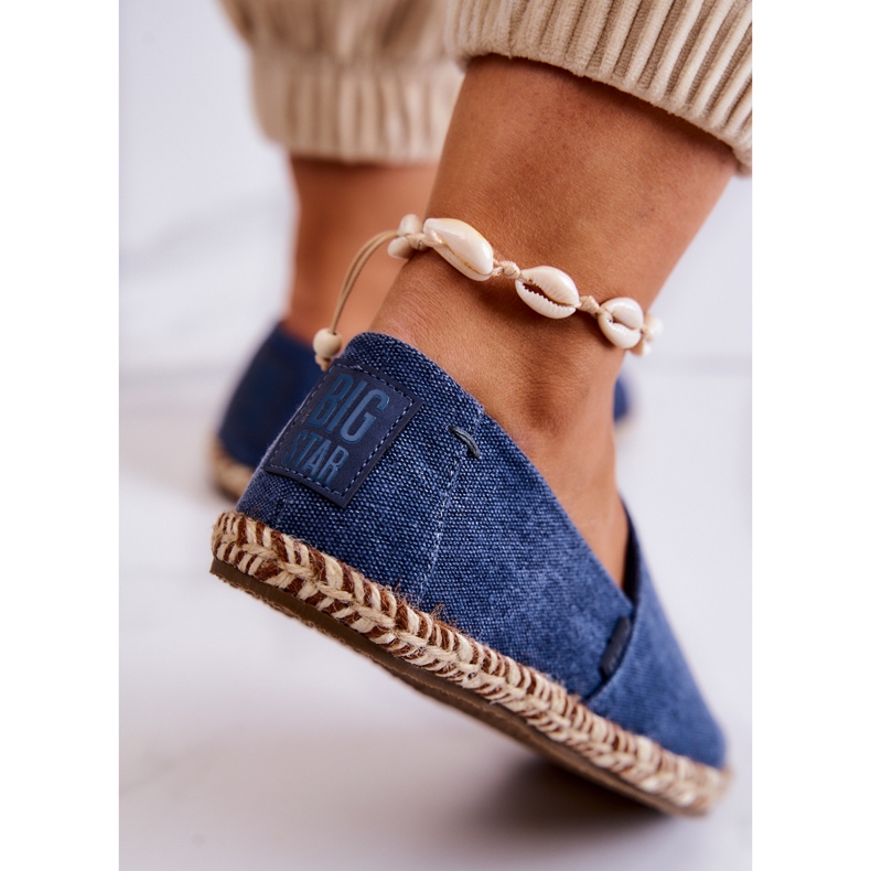 Klasické espadrilky Big Star JJ274902 Modré modrý 3