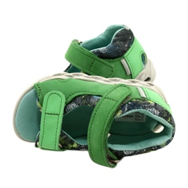 Dětské kožené sandály pro suchý zip Mazurek 1363 Green zelený 5