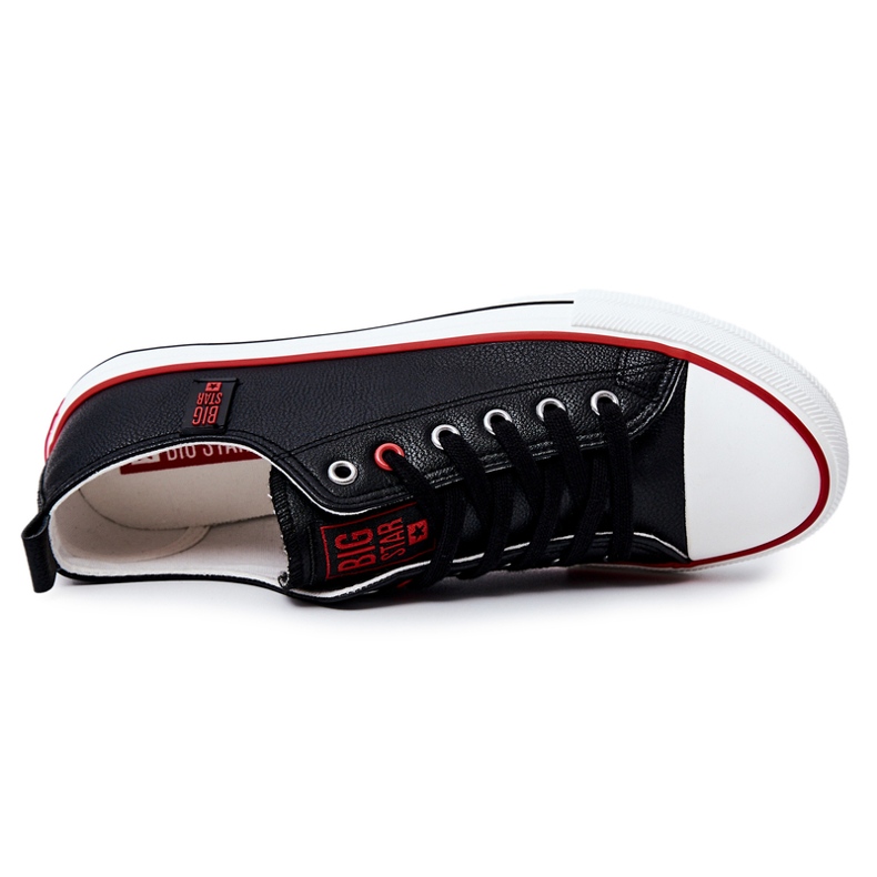 Pánské kožené tenisky Big Star JJ174068 Black černý 3