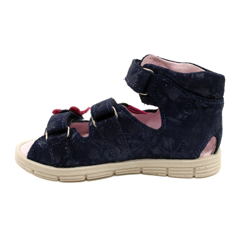 Vysoké preventivní sandály Mazurek 1291 Butterflies modrý 2