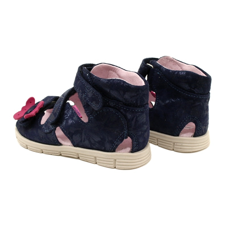 Vysoké preventivní sandály Mazurek 1291 Butterflies modrý 5