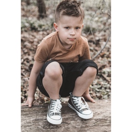 Dětské vysoce zelené khaki tenisky zelená 2