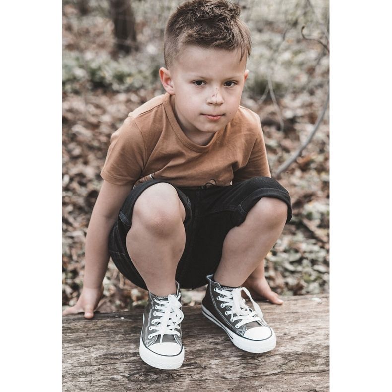 Dětské vysoce zelené khaki tenisky zelený 2