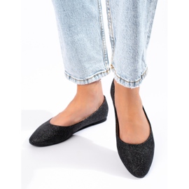 W. Potocki Černé brokátové baleríny od Potocki černá 1 W. Potocki Černé brokátové baleríny od Potocki černá 1