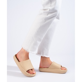 Dámské krémové pantofle Shelovet béžový 1